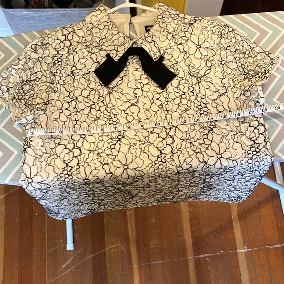 Karl Lagerfeld Lace Overlay Blouse - Picture 6 of 9